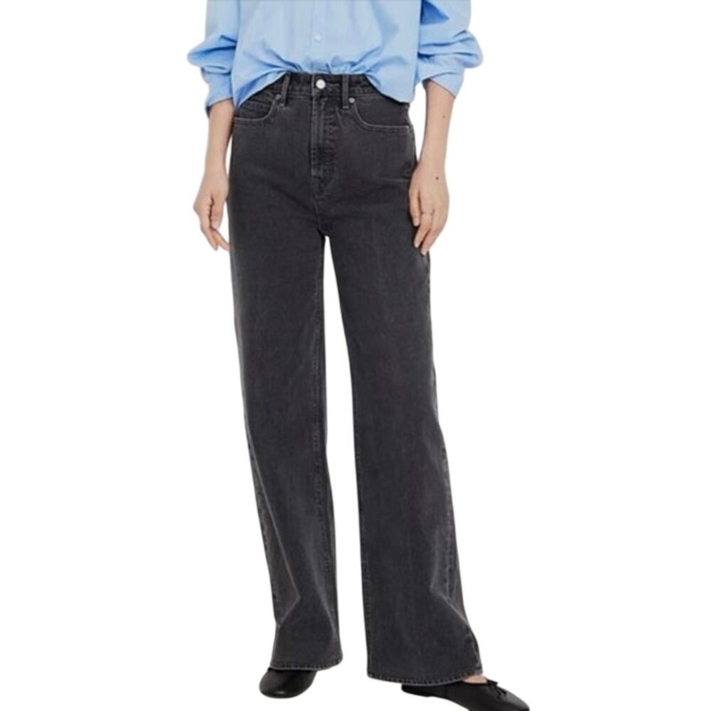 Old Navy NWT Ski-Hi Wide Leg Jeans Smoothing Pockets in “Stormy” Size 2